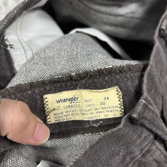 Wrangler Cowboy Jeans Brown Cowboy Cut 13MWZCT Western USA Mens Size 32x30 - Picture 5 of 6